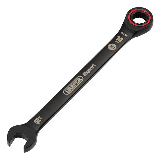 Draper Expert 10mm HI-TORQ Metric Ratchet Combination Spanner Black 03881