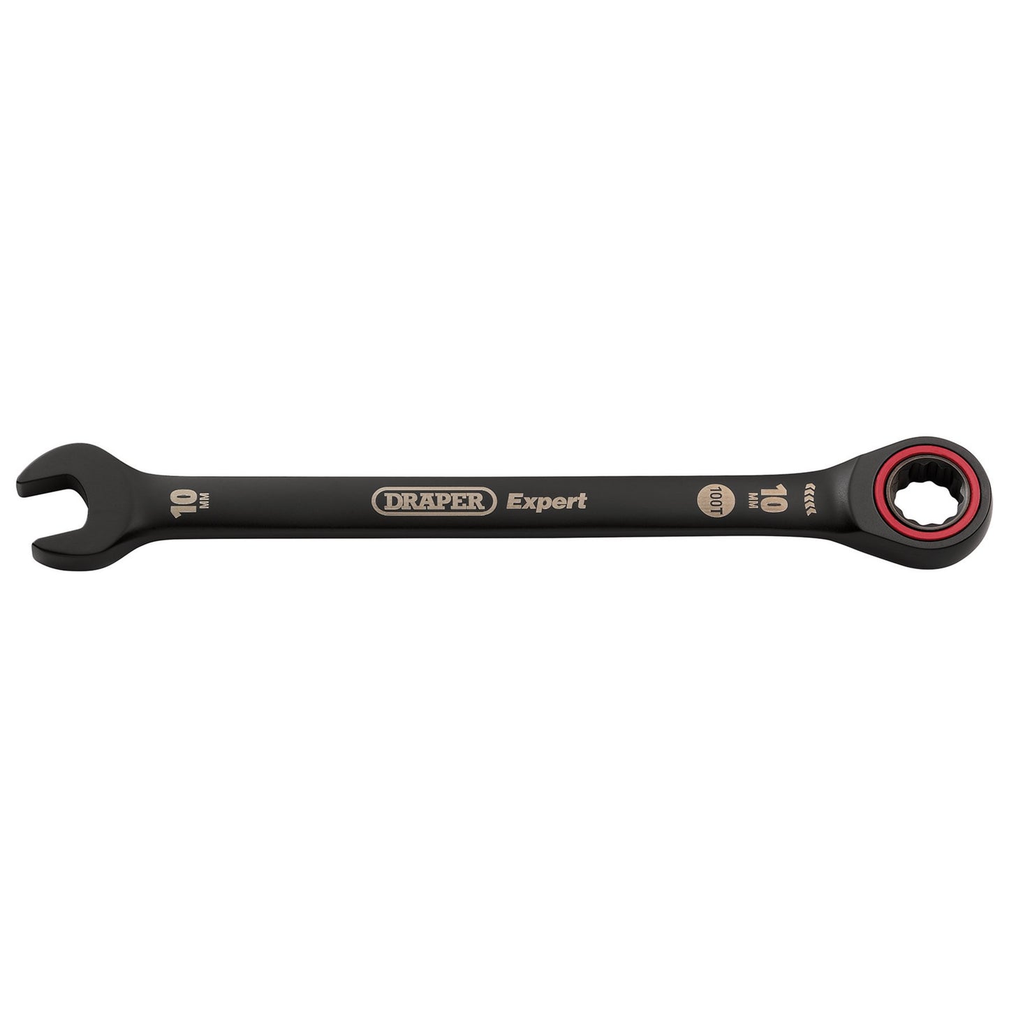 Draper Expert 10mm HI-TORQ Metric Ratchet Combination Spanner Black 03881