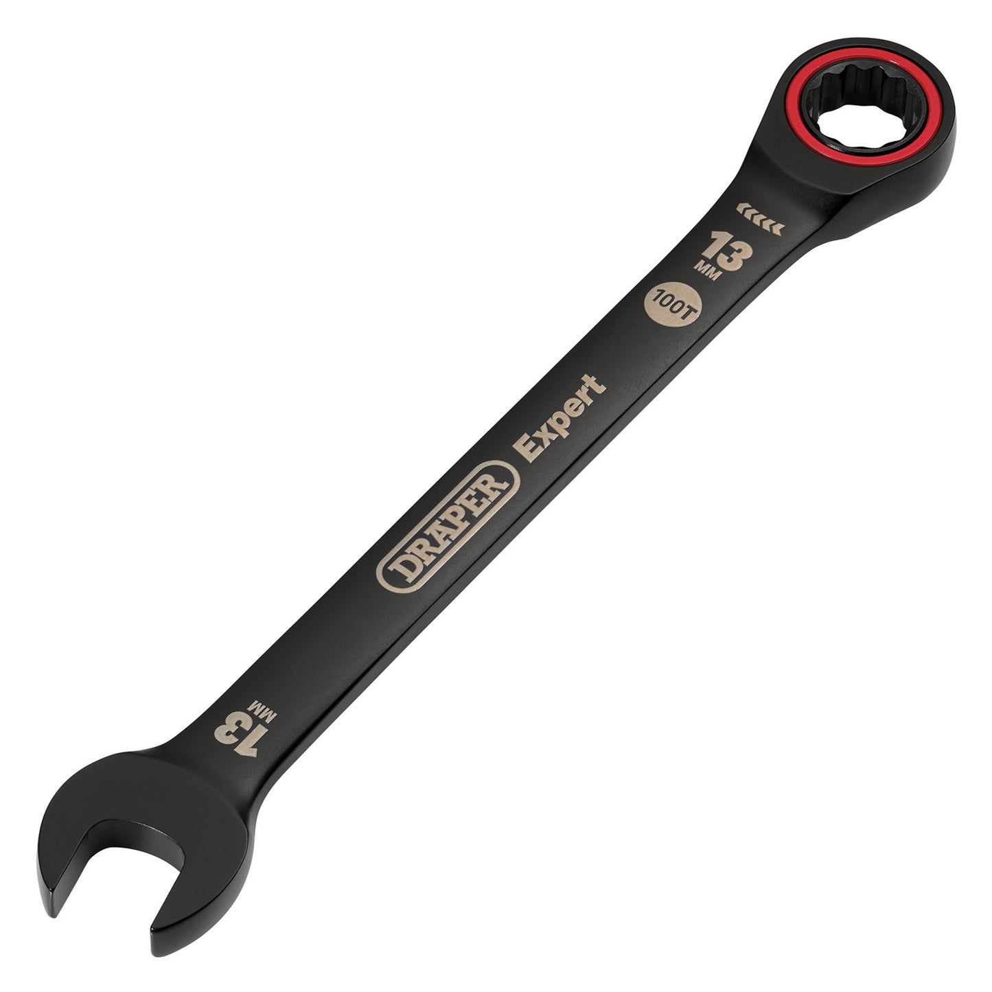 Draper Expert 13mm HI-TORQ Metric Ratchet Combination Spanner Black 03884