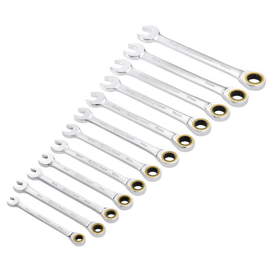 Draper Expert HI-TORQ Metric Ratchet Combination Spanner Set 12 Piece 03897
