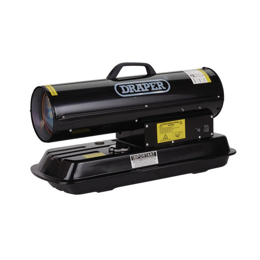Draper 230V Diesel and Kerosene Space Heater 51,200 BTU/15kW Tank 19L 04174