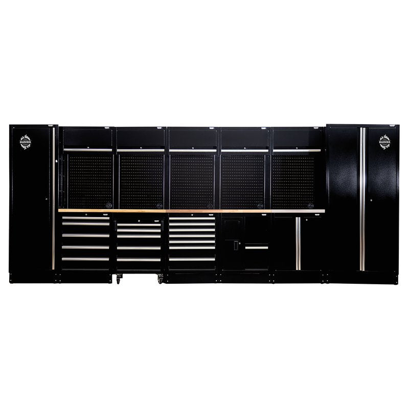 BUNKER Modular Storage Combo with Sink and Hardwood Worktop 25 Piece 04389