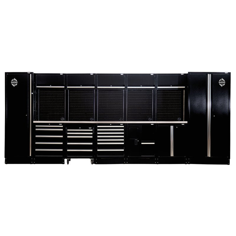 BUNKER Modular Storage Combo with Sink & Stainless Steel Worktop 25 Piece 04391