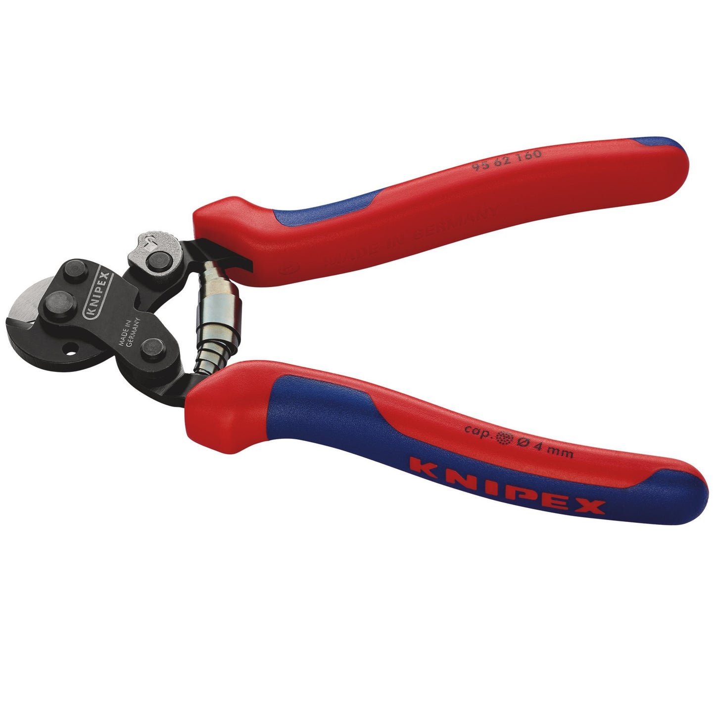 Knipex Wire Rope Cutters with Heavy Duty Handles Cut Cu/Al Cable 6mm 160mm
