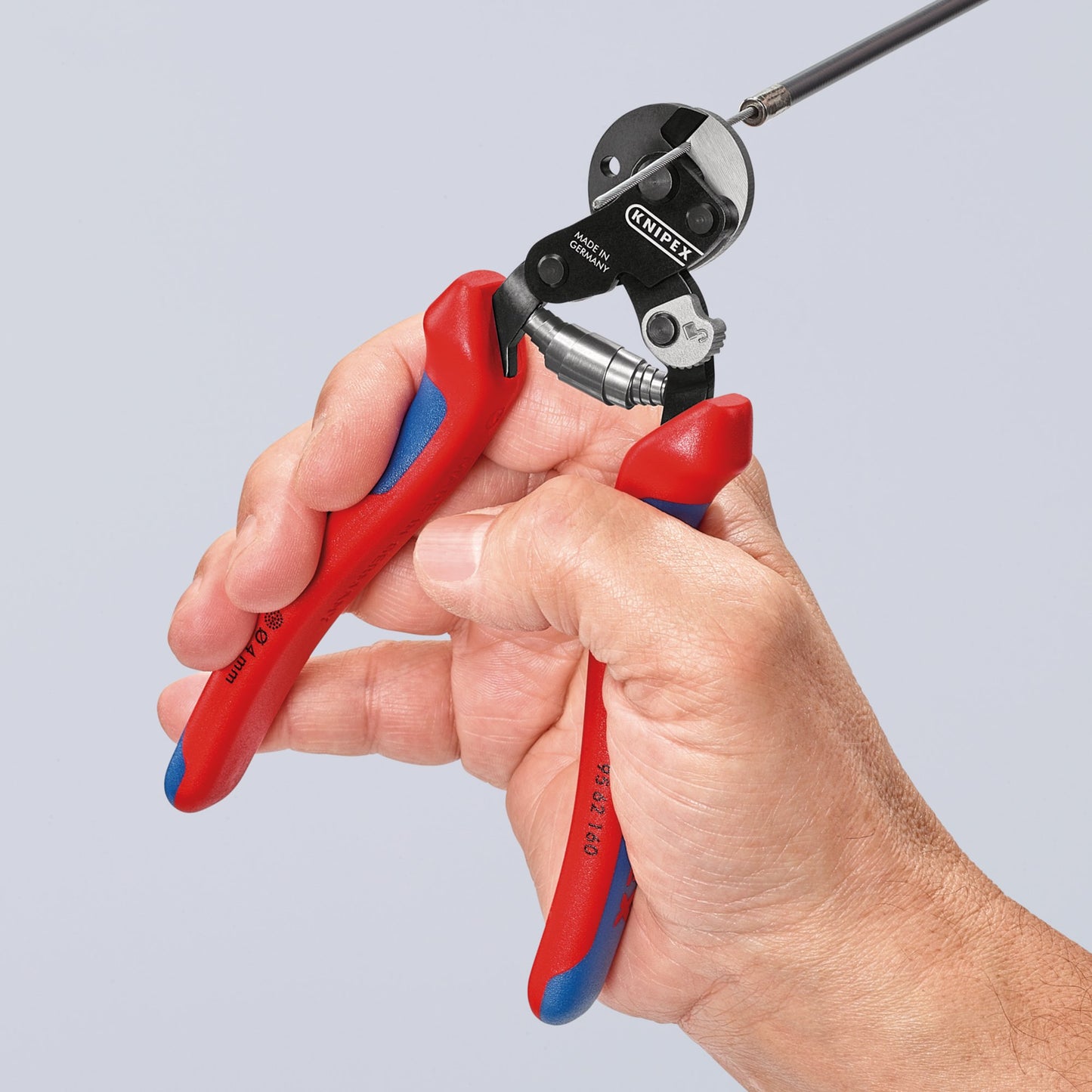 Knipex Wire Rope Cutters with Heavy Duty Handles Cut Cu/Al Cable 6mm 160mm
