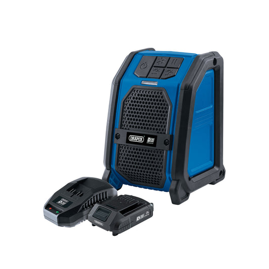Draper D20 20V Wireless Speaker Kit 3 pc Inc Battery Output power 2 x 3W 04758