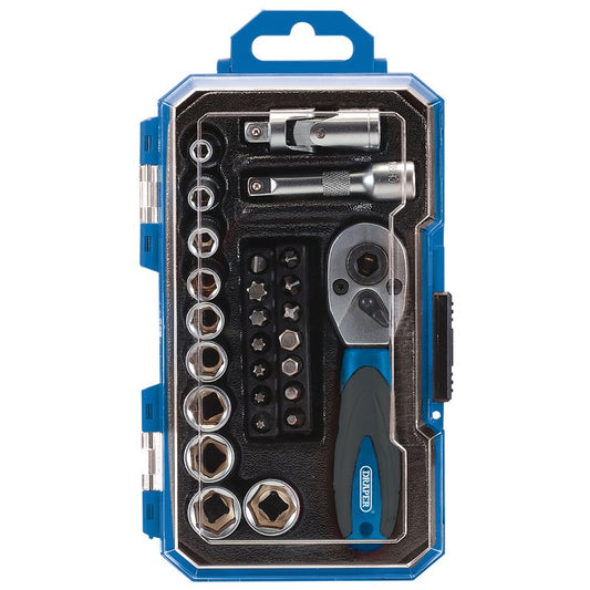 Socket Set, 1/4" Sq. Dr. (27 Piece)