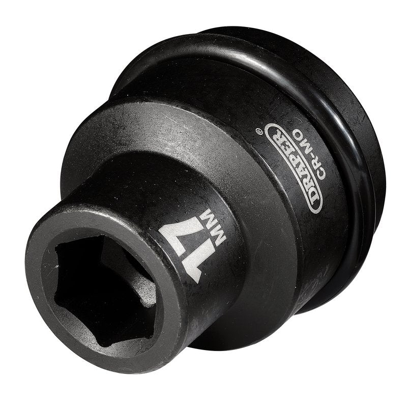 Draper 17mm Impact Socket 3/4"D 6 Point Hexagon Standard Length Hi-TORQ 04998