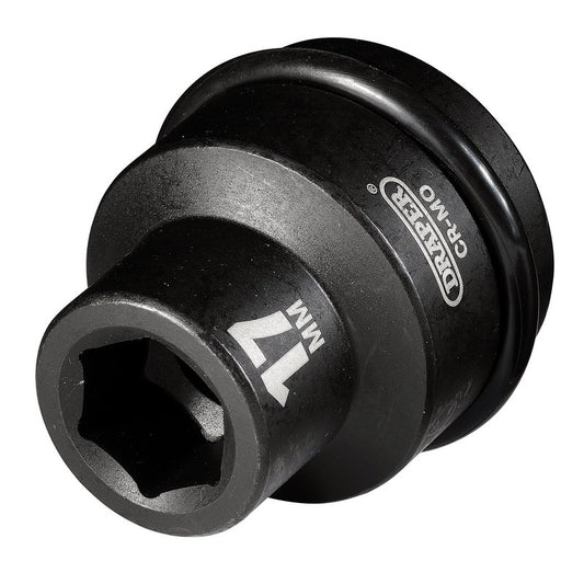 Draper 17mm Impact Socket 3/4"D 6 Point Hexagon Standard Length Hi-TORQ 04998