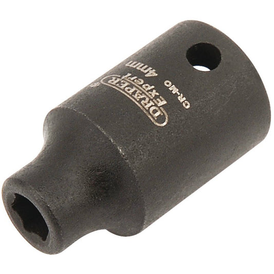 Draper Expert 4mm 1/4"D 6 Point Impact Socket Standard Length HI-TORQ