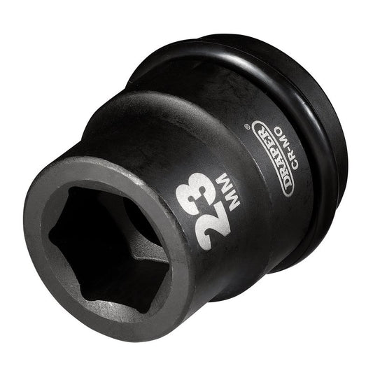 Draper 23mm Impact Socket 3/4"D 6 Point Hexagon Standard Length Hi-TORQ 05004