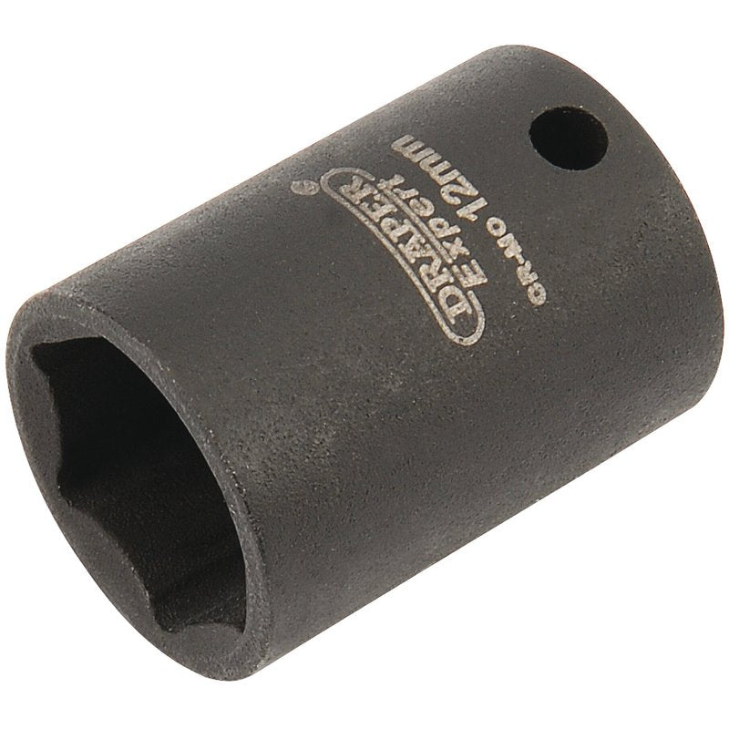 Draper Expert 12mm 1/4"D 6 Point Impact Socket Standard Length HI-TORQ