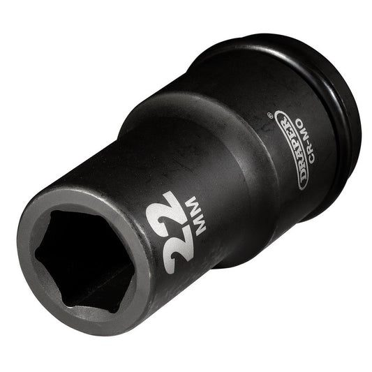 Draper 22mm 3/4"D Deep Impact Socket 6 Point Metric Hi-TORQ 05054