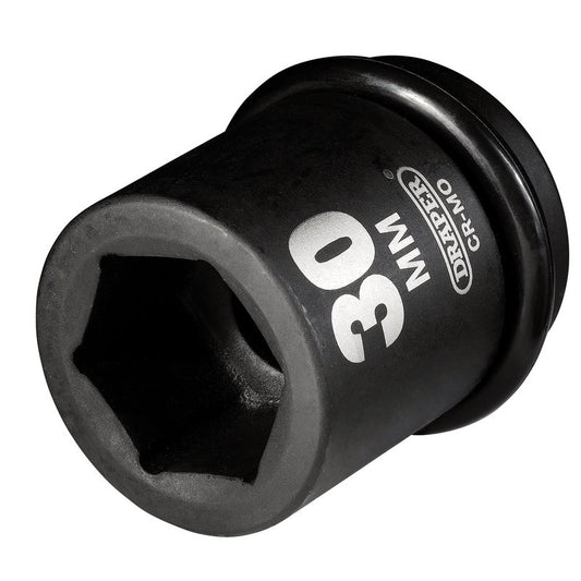 Draper 1"D 30mm HI-TORQ Impact Socket Standard Length 6 Point 05111