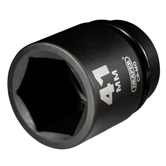 Draper 1"D 41mm HI-TORQ Impact Socket Standard Length 6 Point 05121