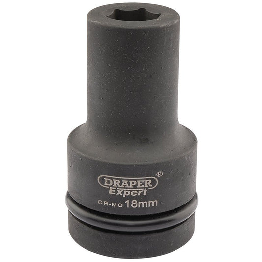 Draper Expert 18mm 1"D 6 Point Deep Impact Socket HI-TORQ