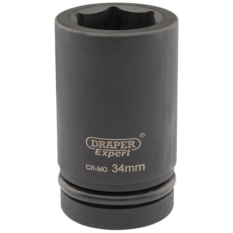 Draper Expert 34mm 1"D 6 Point Deep Impact Socket HI-TORQ