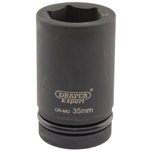 Draper Expert 35mm 1"D 6 Point Deep Impact Socket HI-TORQ