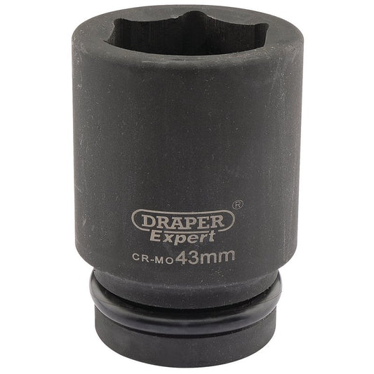 Draper Expert 43mm 1"D 6 Point Deep Impact Socket HI-TORQ