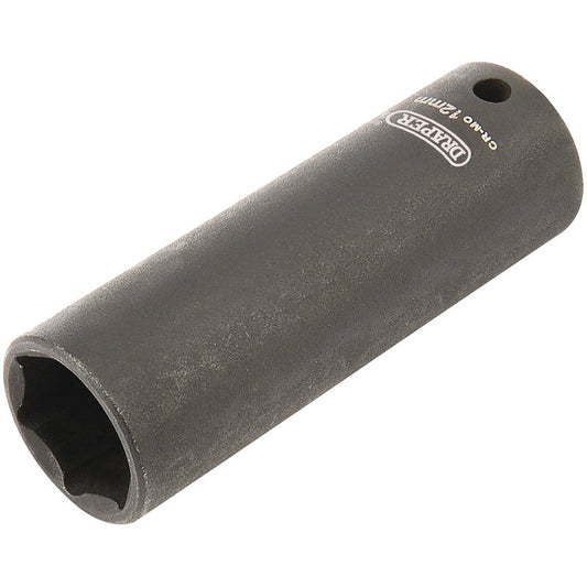 Draper Expert 12mm 1/4"Drive 6 Point Deep Impact Socket HI-TORQ 05190