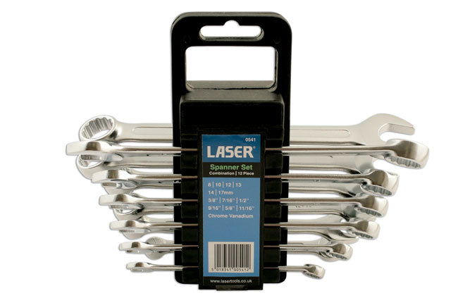 Laser Tools 0541 Combination Spanner Set - 12pc