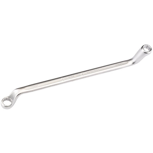 Elora 5/16 x 3/8" Deep Crank Imperial Ring Spanner Offset at 45° bi-hex 05674
