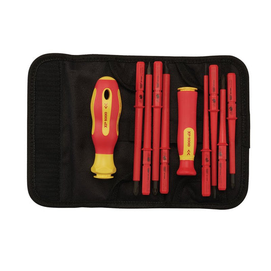 Draper XP1000 VDE Interchangeable Blade Screwdriver Set 10 Piece 05721