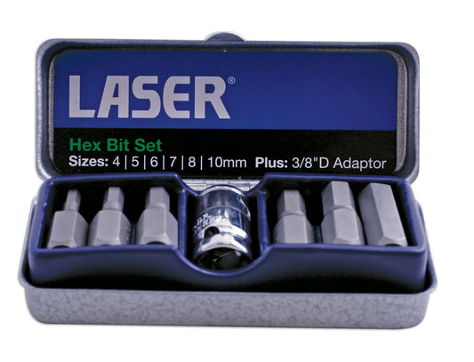 Laser Tools Hex Bit Set 7pc 0593