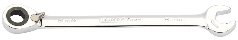 Expert 8mm Draper Expert Hi-Torq® Metric Reversible Double Ratcheting Combination Spanner