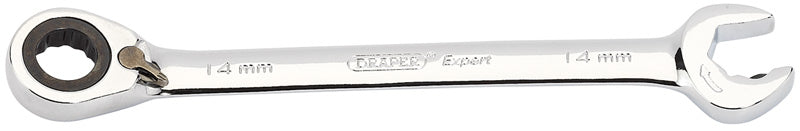 Draper Expert 14mm Metric Reversible Double Ratcheting Combination Spanner 06845