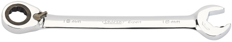 Draper Expert 18mm Metric Reversible Ratcheting Combination Spanner 06850