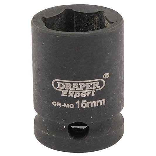 Draper Expert 15mm 3/8"D 6 Point Impact Socket Standard Length HI-TORQ 06875