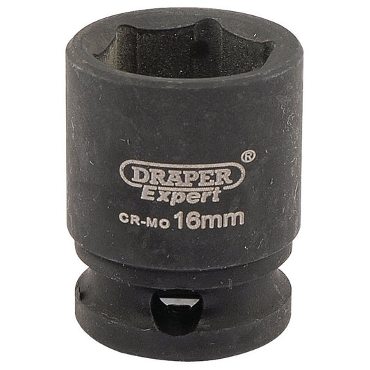 Draper Expert 16mm 3/8"D 6 Point Impact Socket Standard Length HI-TORQ 06876