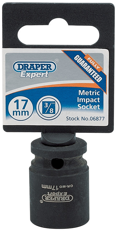 Draper Expert 17mm 3/8"D 6 Point Impact Socket Standard Length HI-TORQ 06877
