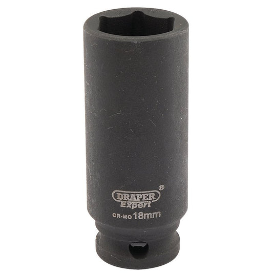 Draper Expert 18mm 3/8"D 6 Point Deep Impact Socket HI-TORQ 06891