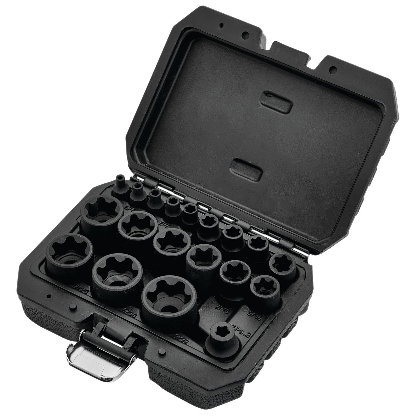 External Torx Plus Socket Set, 1/4", 3/8", 1/2" Sq. Dr. (19 Piece)