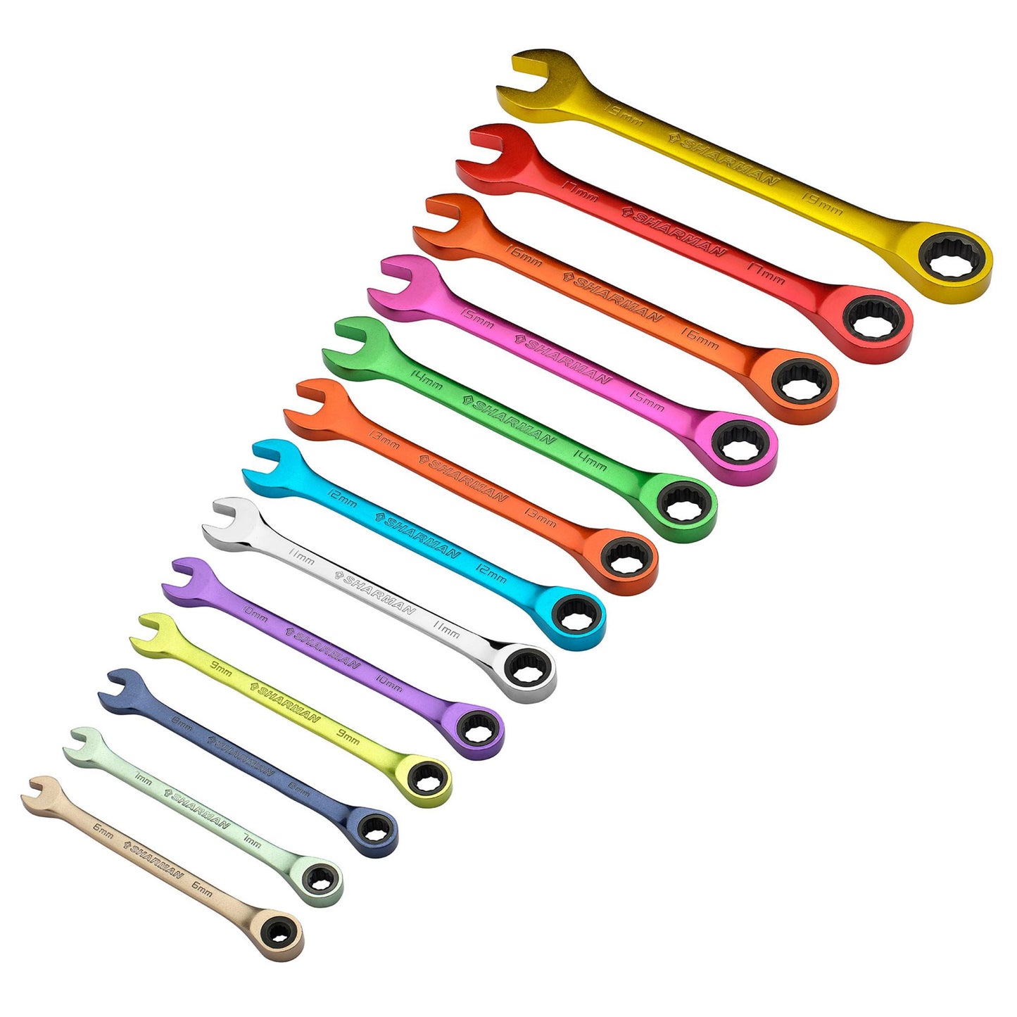 Draper HI-TORQ® Metric Ratchet Combination Spanner Set (13 Piece)