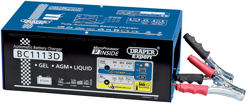 ****Draper Expert 6/12/24V Battery Charger with Desulphation Facility 7A 07265