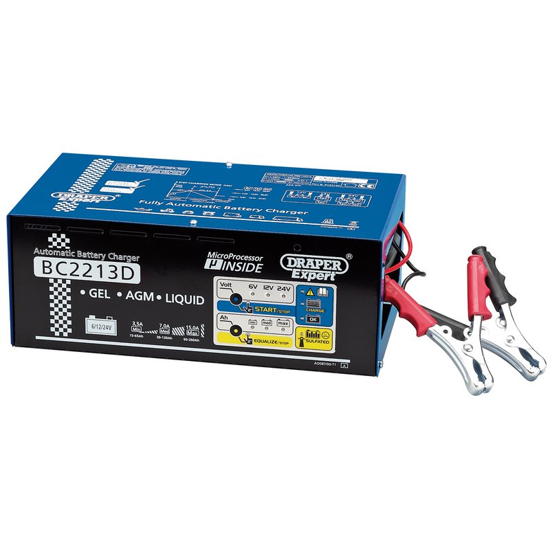 ****Draper Expert 6 12 24V Battery Charger with Desulphation Facility 15A