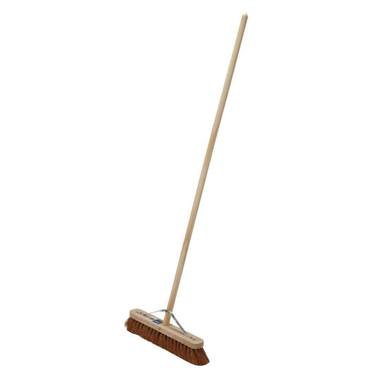 Draper Soft Coco Broom 450mm Support Bracket And Wooden Handle 07872