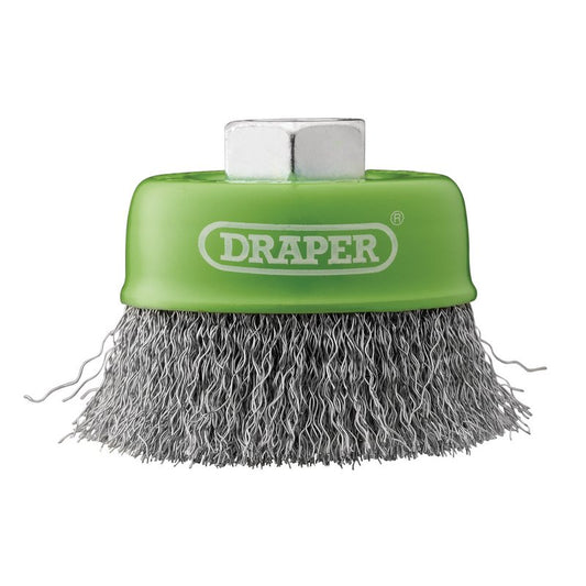 Draper M14 Stainless Steel Crimped Wire Cup Brush 75mm 08052