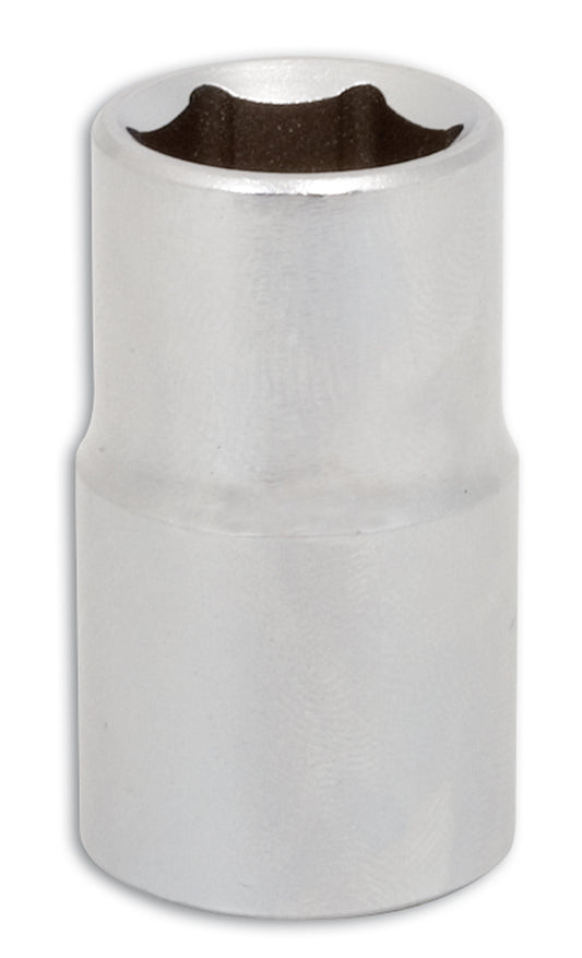 Laser Tools 15mm Standard Length Chrome Socket 1/2"D Single Hex 6pt 0811