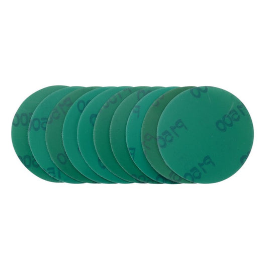 Draper Wet and Dry Sanding Discs Hook and Loop 75mm 1500 Grit 10 Pack 08111