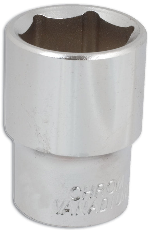Laser Tools 19mm Standard Length Chrome Socket 1/2"D Single Hex 6pt 0815