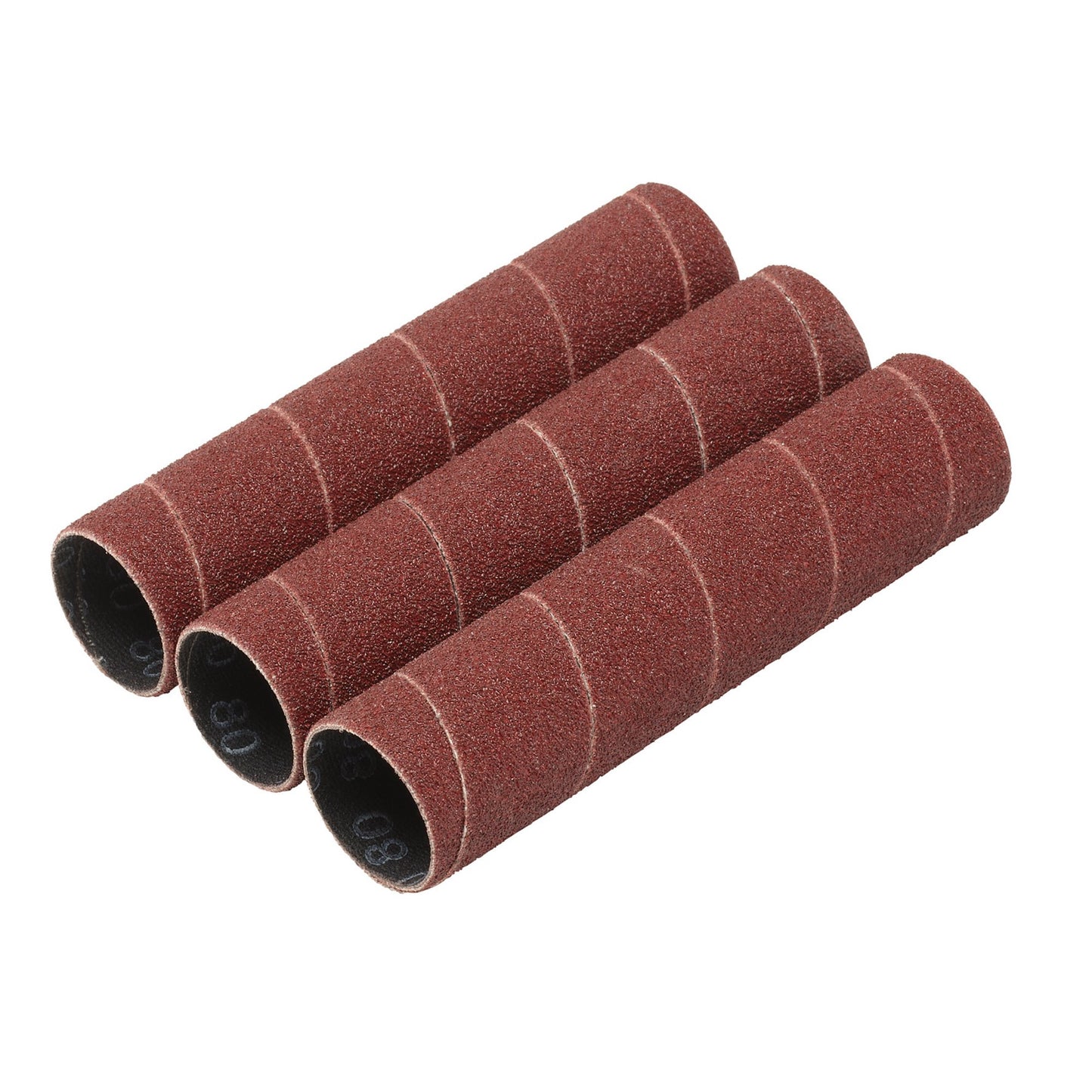 Draper Aluminium Oxide Sanding Sleeves 25 x 115mm 80 Grit Pack of 3 - 08403