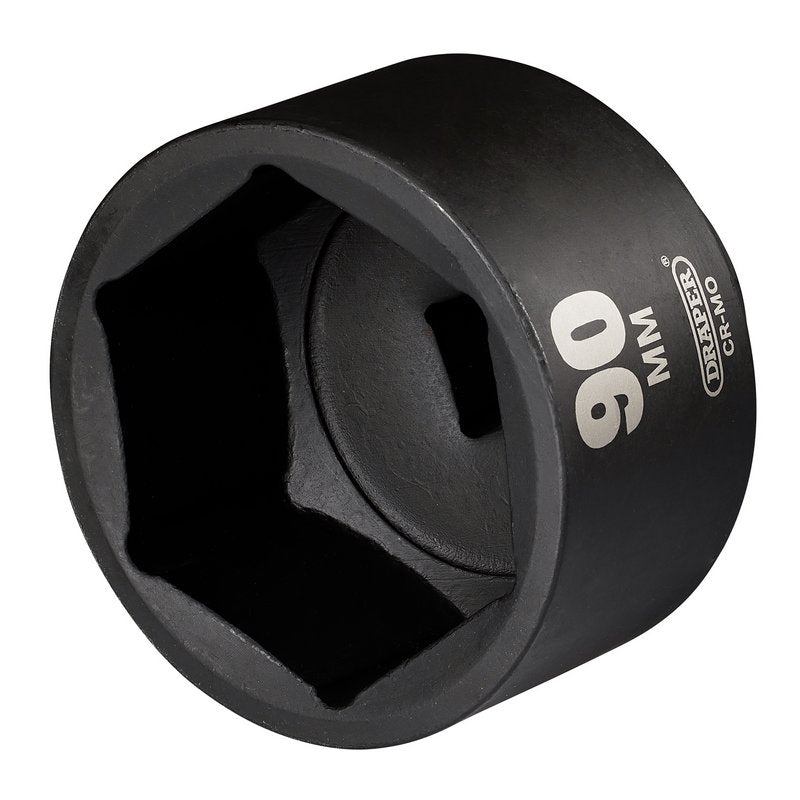 Draper 1"D 90mm HI-TORQ Impact Socket Standard Length 6 Point 08507