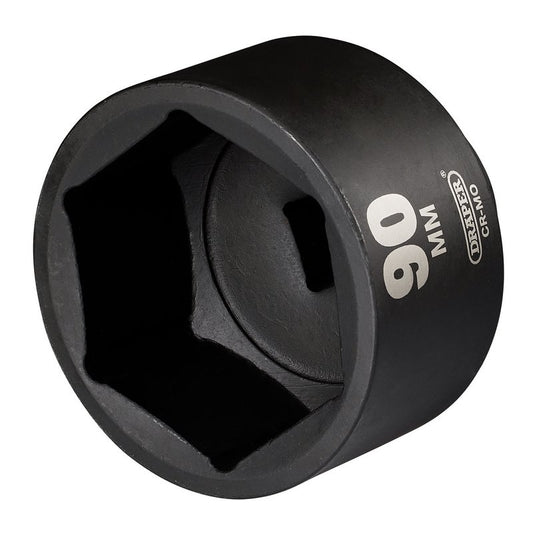 Draper 1"D 90mm HI-TORQ Impact Socket Standard Length 6 Point 08507