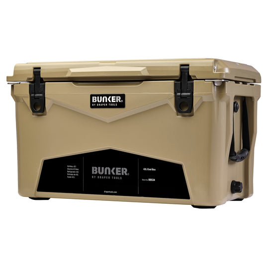 BUNKER Cool Box 42L Leakproof Non Toxic UV Resistant Non Slip Feet 08534