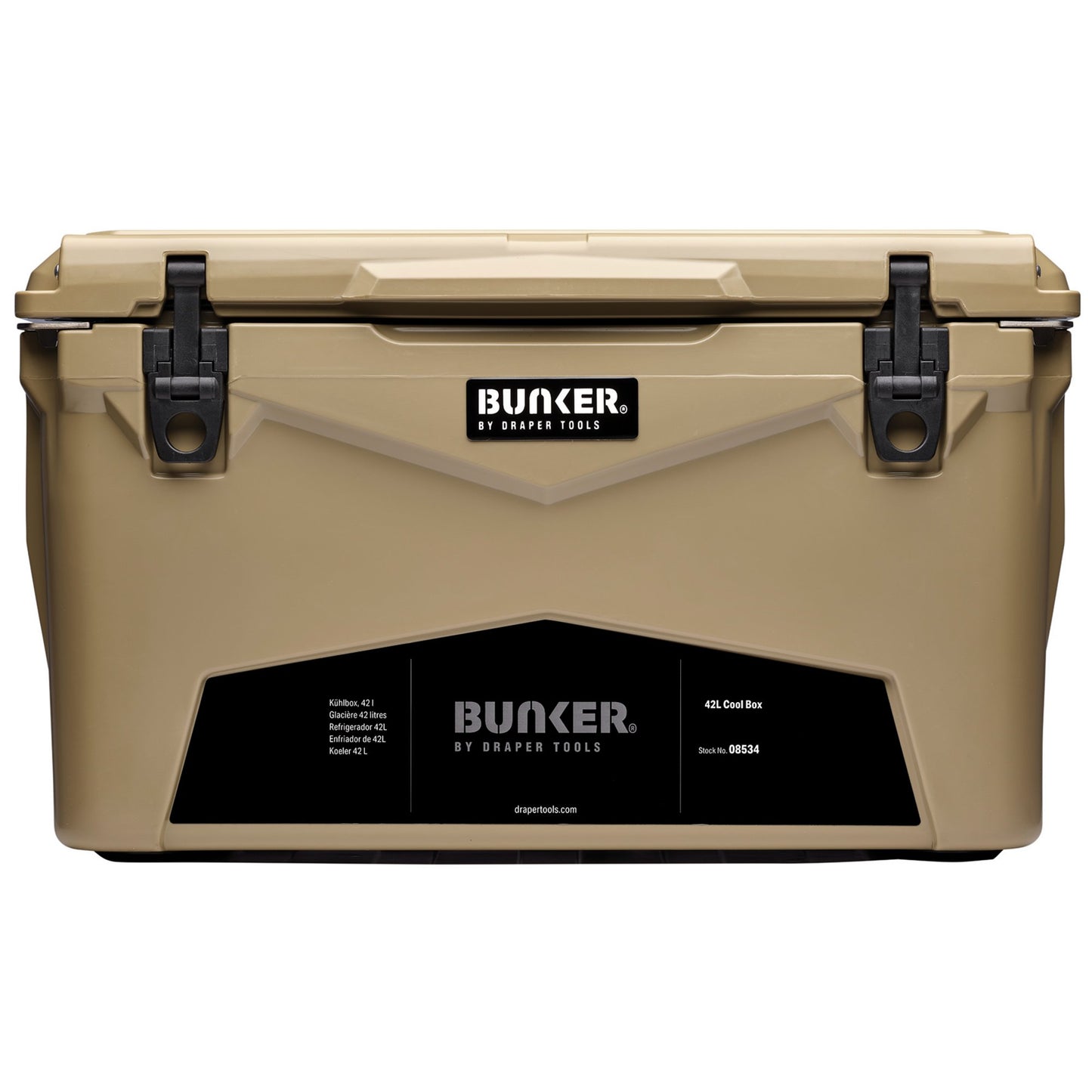 BUNKER Cool Box 42L Leakproof Non Toxic UV Resistant Non Slip Feet 08534