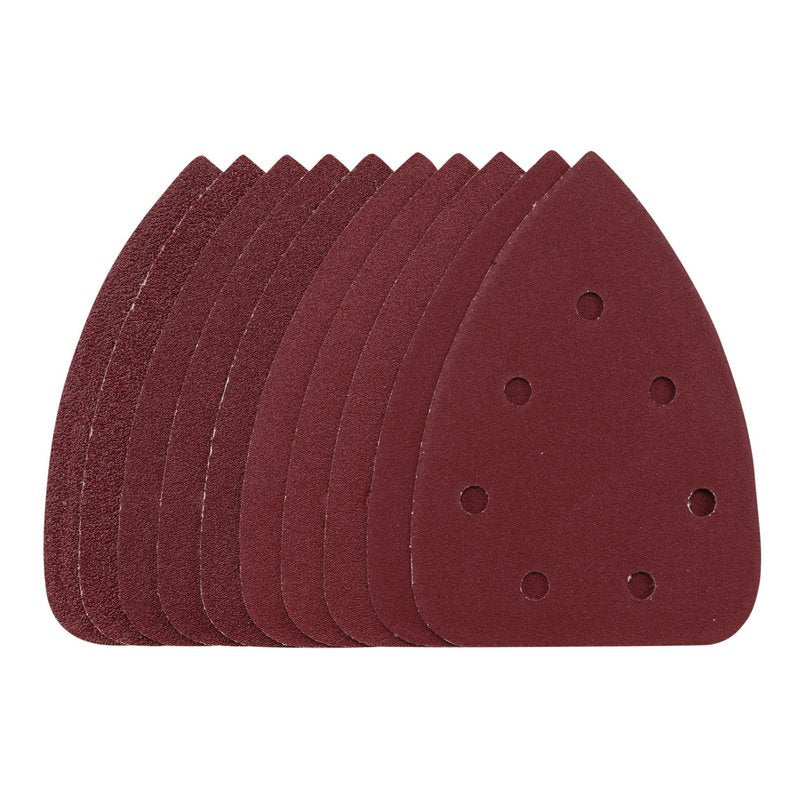 Draper Detail Sanding Sheets with Hook & Loop 140mm Assorted Grit 10 Pack 08626